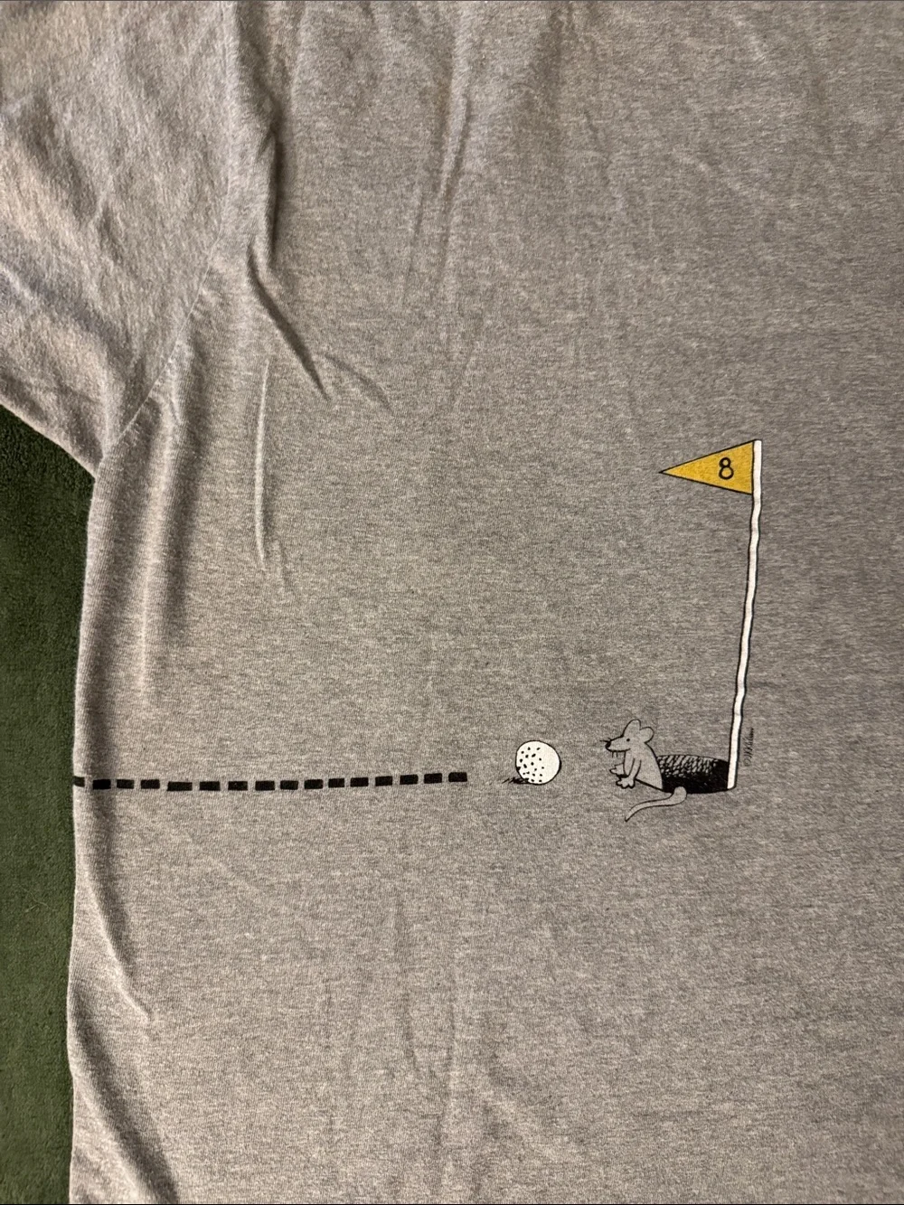 B. Kilban Authentic Crazy Shirts Gray Cat Golf Tee Hawaii - Picture 5 of 7